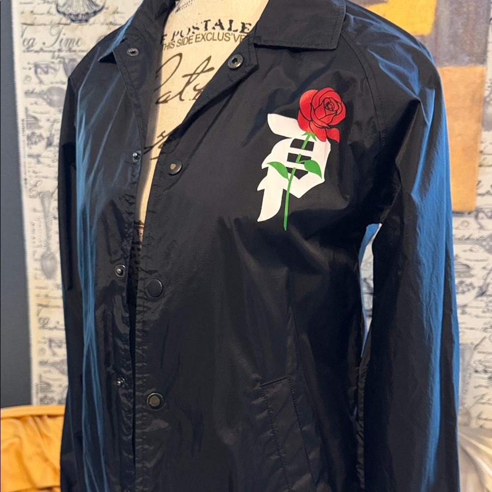Primitive Skateboarding Utility Jacket with Rose - Primitive Heartbreakers Club